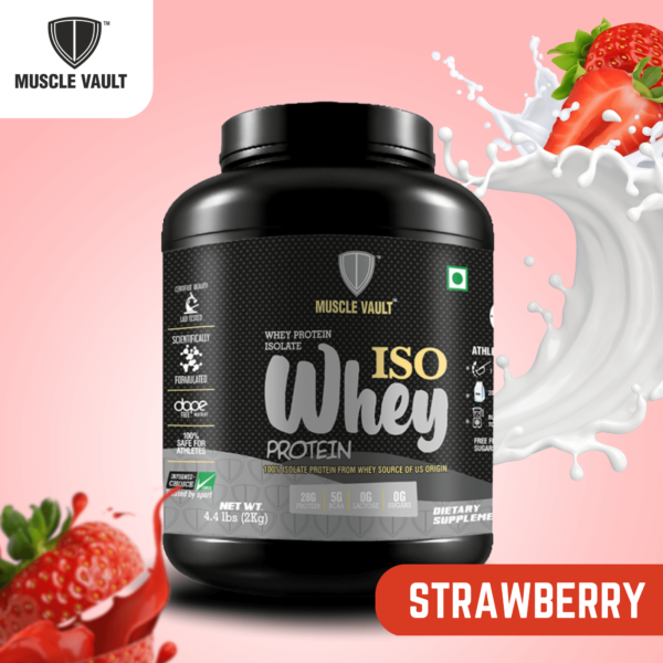 Muscle Vault Iso Whey Protein Strawberry