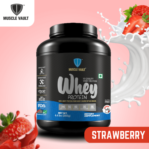 Muscle Vault Whey Protein Strawberry